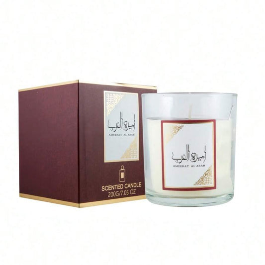 Bougie Parfumée Ameerat Al Arab – Lattafa (200g) L’élégance orientale à l’état pur
