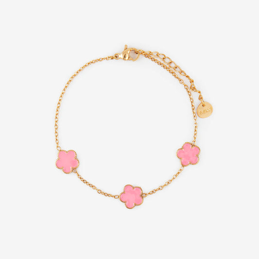 Bracelet Multi-Fleurs – Acier Inoxydable