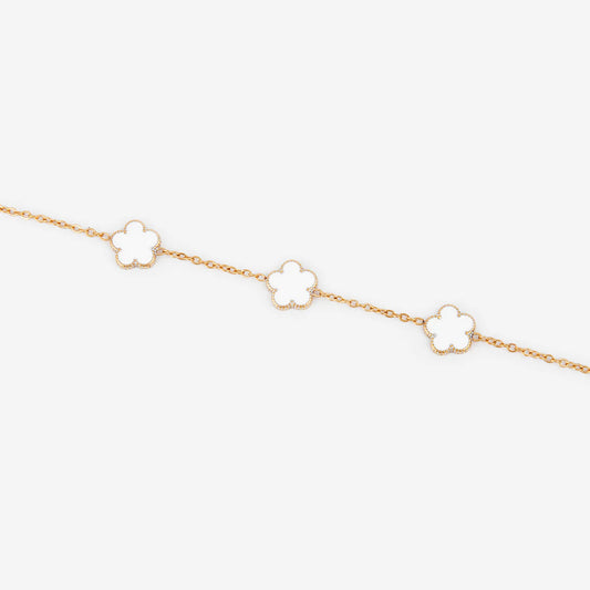 Bracelet Multi-Fleurs – Acier Inoxydable