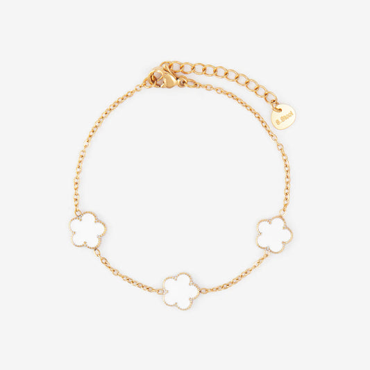 Bracelet Multi-Fleurs – Acier Inoxydable