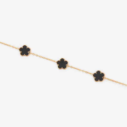 Bracelet Multi-Fleurs – Acier Inoxydable