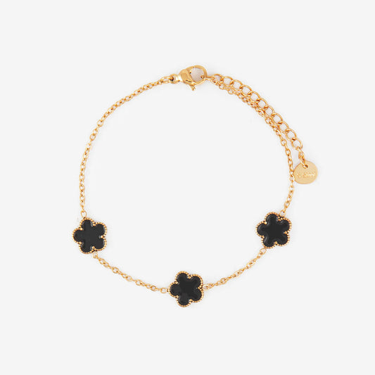 Bracelet Multi-Fleurs – Acier Inoxydable