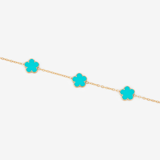 Bracelet Multi-Fleurs – Acier Inoxydable